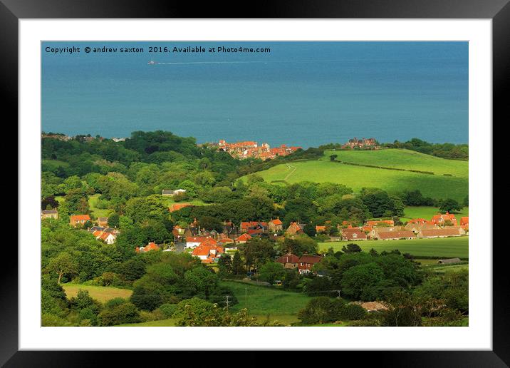 YORKSHIRE LAND Framed Mounted Print by andrew saxton
