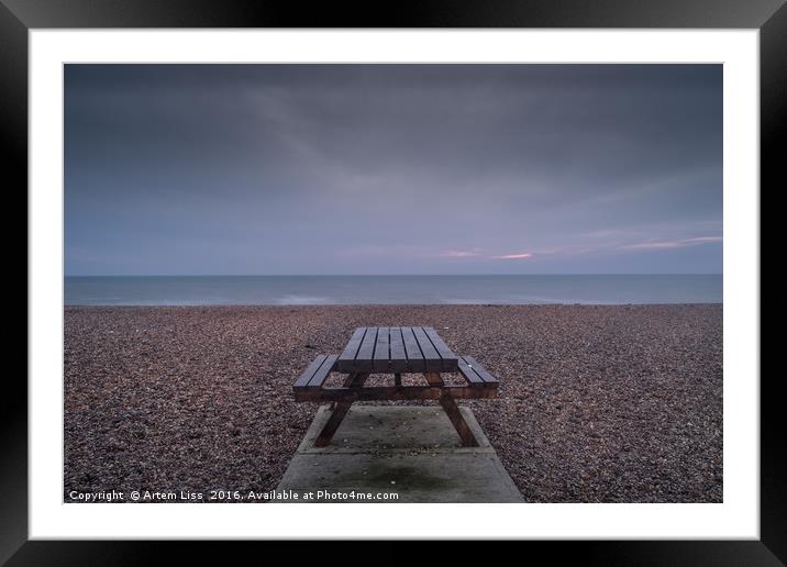 Looking out to sea Framed Mounted Print by Artem Liss