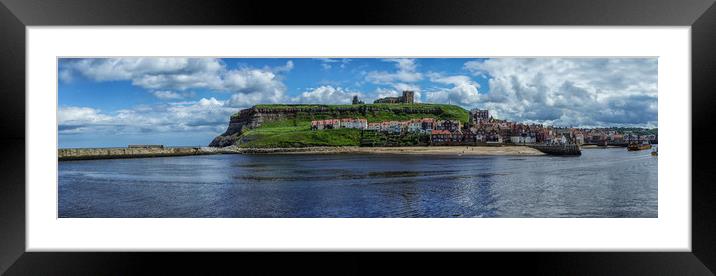 Whitby, Whitby Panorama Framed Mounted Print by Tanya Hall