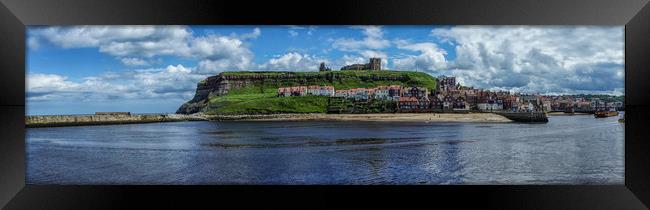 Whitby, Whitby Panorama Framed Print by Tanya Hall