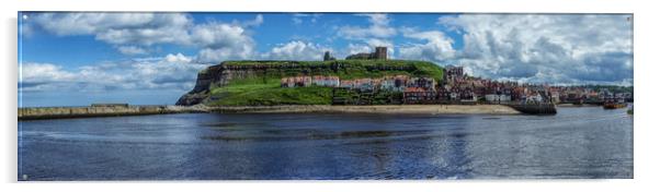 Whitby, Whitby Panorama Acrylic by Tanya Hall
