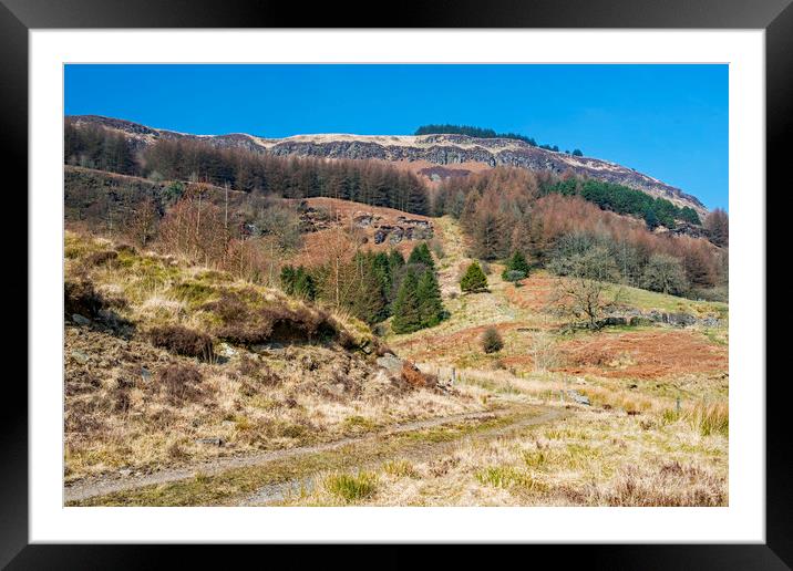 The Hills above Blaenrhondda South Wales Framed Mounted Print by Nick Jenkins