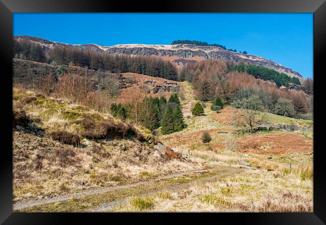 The Hills above Blaenrhondda South Wales Framed Print by Nick Jenkins
