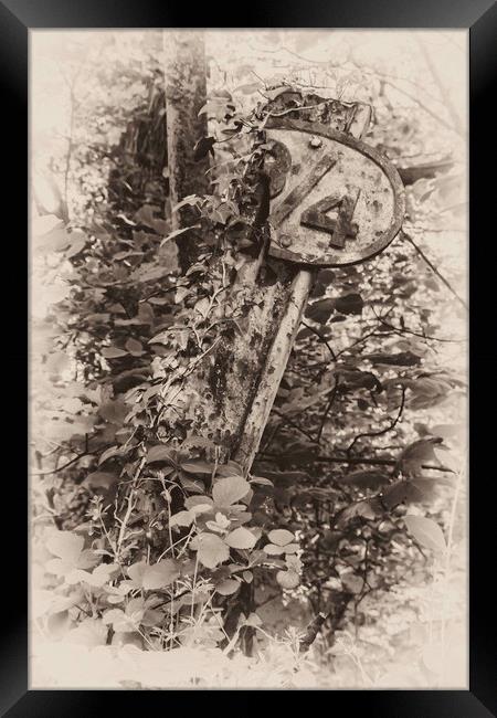 Vintage rail sign Framed Print by Images of Devon