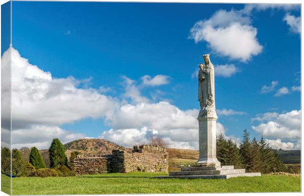 Statue of Our Lady of Penrhys Rhondda South Wales Canvas Print by Nick Jenkins