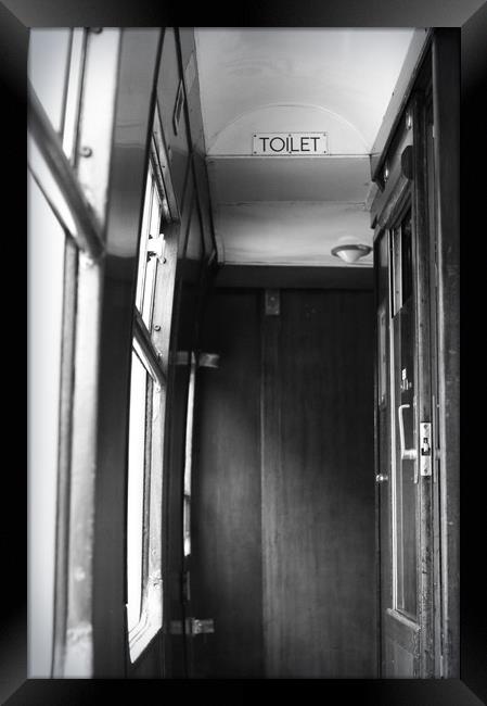Toilets on Swanage steam train Framed Print by bliss nayler