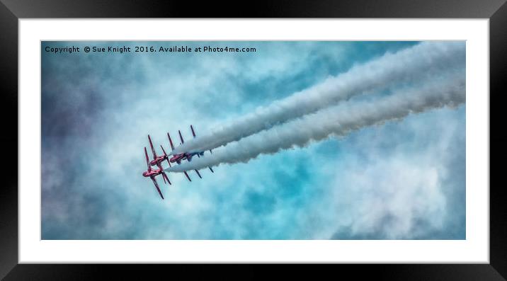 Up up and away Framed Mounted Print by Sue Knight