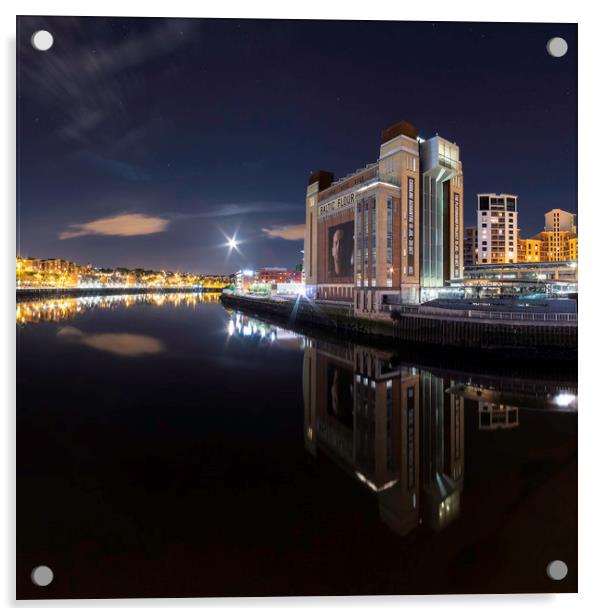 Baltic Flour Mill, Newcastle & Gateshead Quayside Acrylic by Paul Appleby