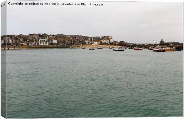 ST IVES CORNWALL Canvas Print by andrew saxton