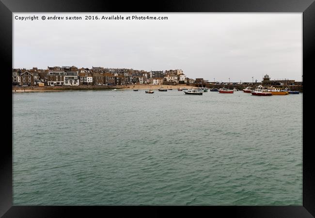 ST IVES CORNWALL Framed Print by andrew saxton