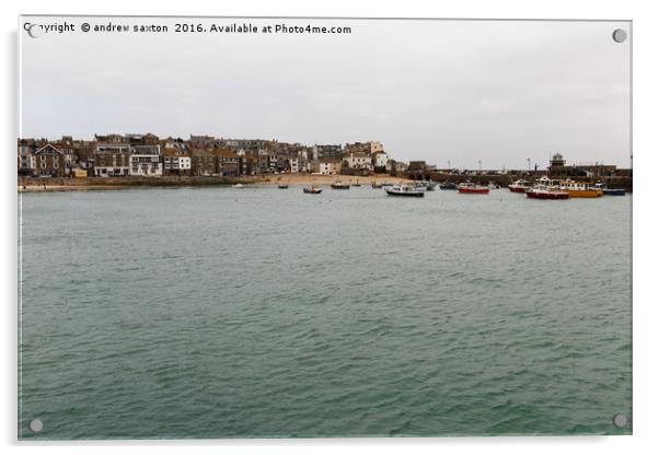 ST IVES CORNWALL Acrylic by andrew saxton