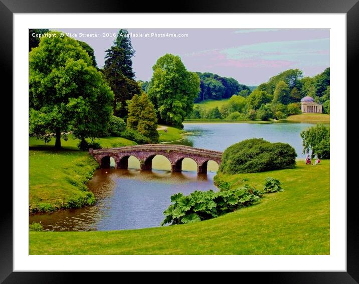 Stourhead Gardens Framed Mounted Print by Mike Streeter