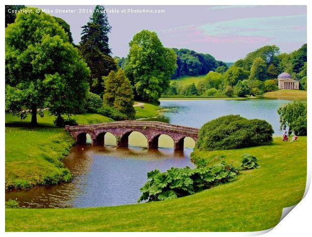 Stourhead Gardens Print by Mike Streeter