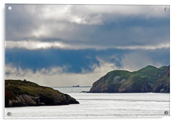 Ramsey Sound north Pembrokeshire Coast Wales Acrylic by Nick Jenkins