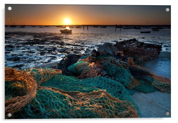 Fishing Nets Acrylic by Mark Harrop