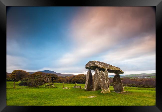 Pentre Ifan Burial Chamber Preselis  Pembrokeshire Framed Print by Nick Jenkins