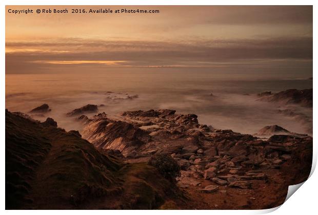 Nuns Cove at Dusk. Print by Rob Booth