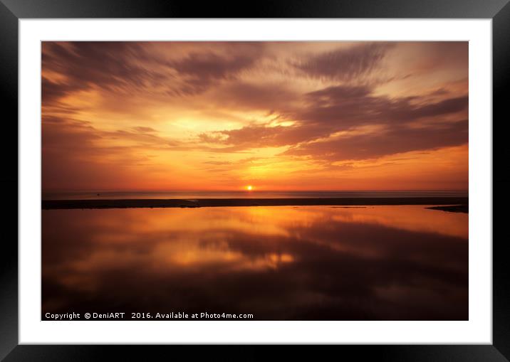 Reflection Framed Mounted Print by DeniART 