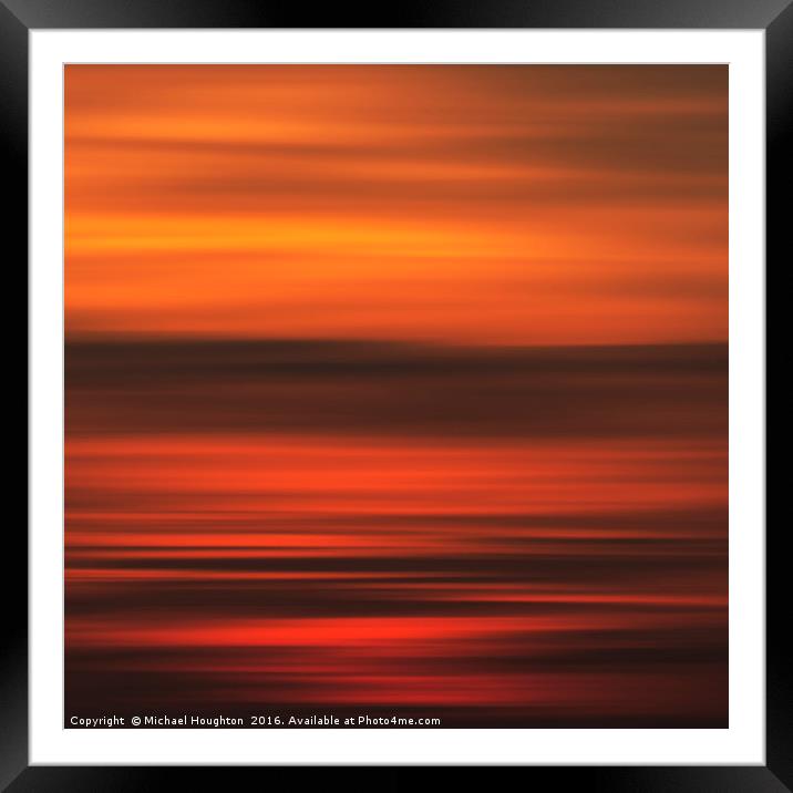 Afterglow Framed Mounted Print by Michael Houghton