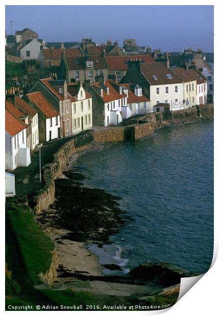 West Shore, Pittenweem Print by Adrian Snowball