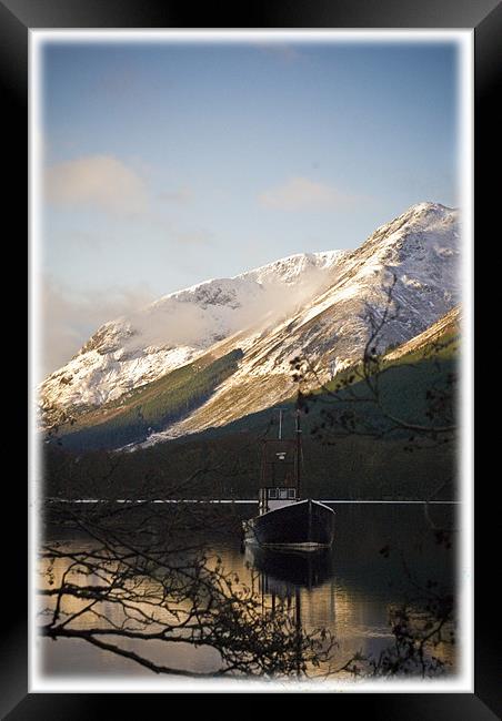 Loch Lochy Boat Framed Print by Jessica Patten