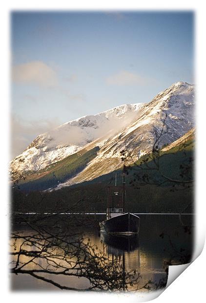 Loch Lochy Boat Print by Jessica Patten