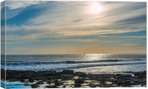 Sunset at Nash Point Canvas Print by Nick Jenkins