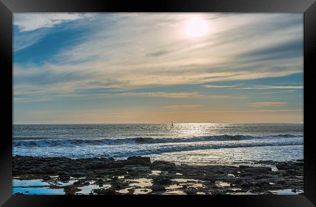 Sunset at Nash Point Framed Print by Nick Jenkins