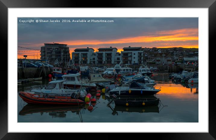 West Bay harbour  Framed Mounted Print by Shaun Jacobs
