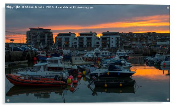 West Bay harbour  Acrylic by Shaun Jacobs