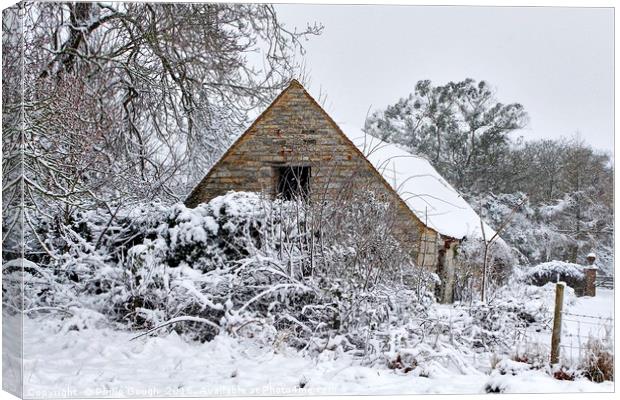 Winter view in Somerset Canvas Print by Philip Gough
