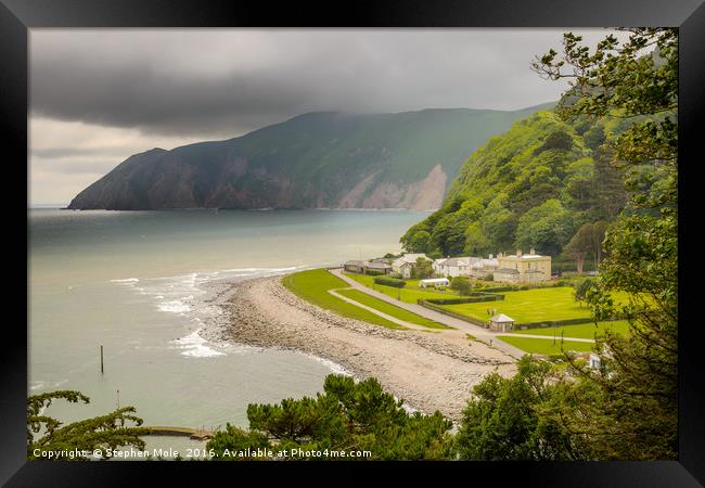 Lynton and Lynmouth Framed Print by Stephen Mole