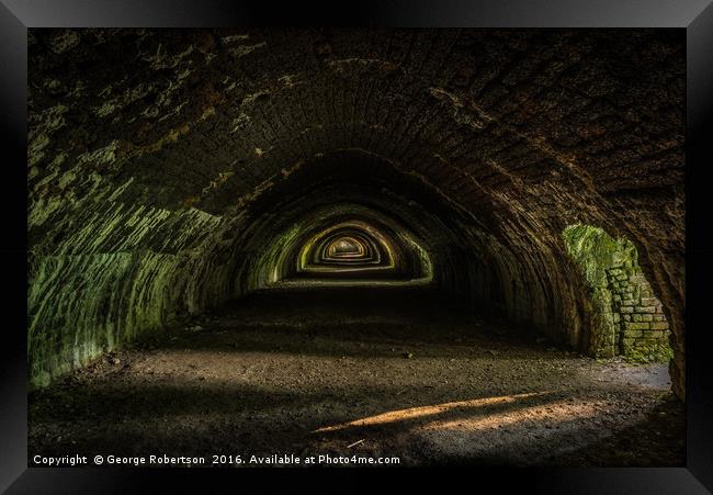 Hoffman Kiln at Craven Lime Works  Framed Print by George Robertson