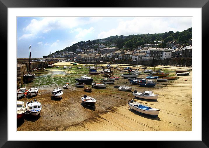 Mousehole, Cornwall Framed Mounted Print by Gill Allcock
