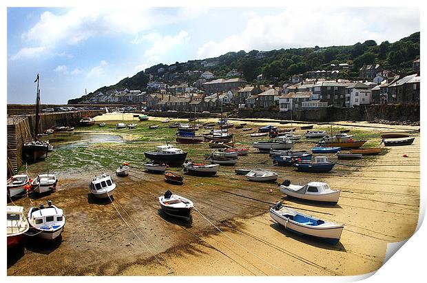 Mousehole, Cornwall Print by Gill Allcock