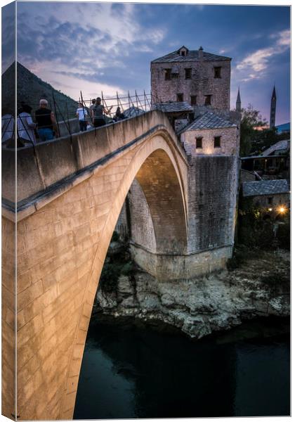 Old Bridge in Mostar Canvas Print by Sulejman Omerbasic