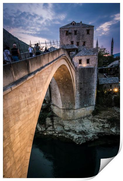 Old Bridge in Mostar Print by Sulejman Omerbasic