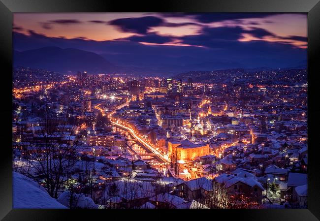 Sarajevo Framed Print by Sulejman Omerbasic