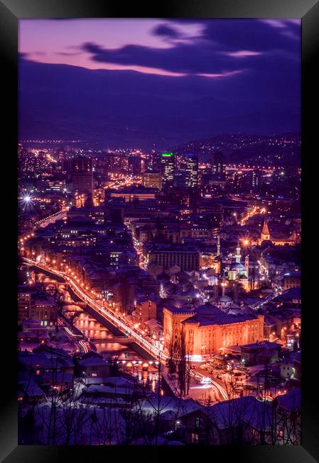 Sarajevo Framed Print by Sulejman Omerbasic