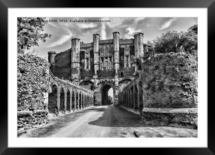 Past Glory Of The Abbey Framed Mounted Print by David Smith