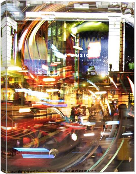 Radiant London Nights Canvas Print by Beryl Curran