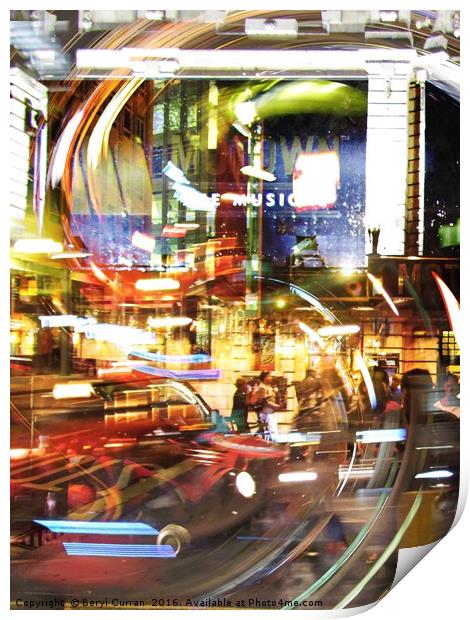 Radiant London Nights Print by Beryl Curran