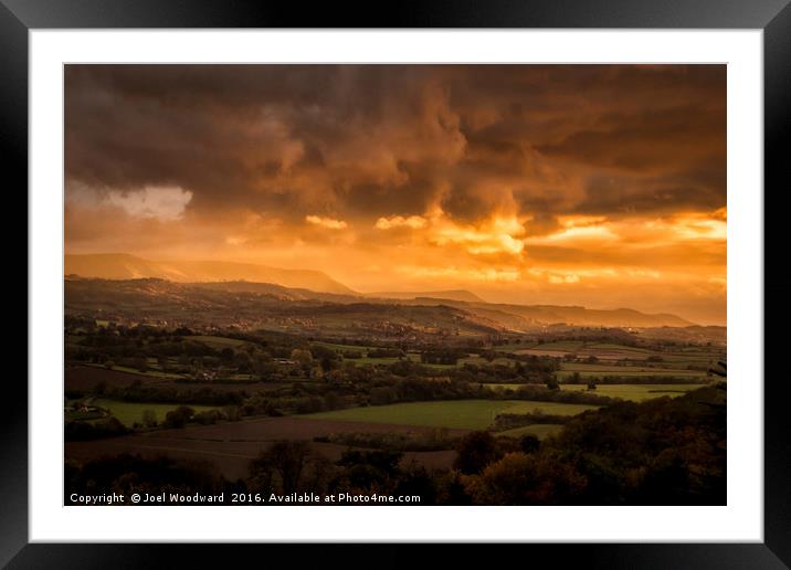 The Wye Valley Framed Mounted Print by Joel Woodward