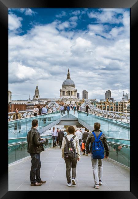 Bridge to St Pauls Framed Print by George Cairns