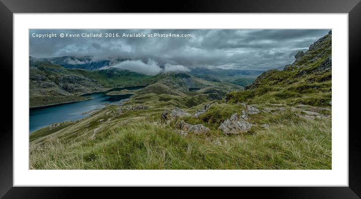 Snowdonia View Framed Mounted Print by Kevin Clelland