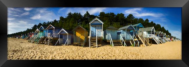 Norfolk Beach Huts Framed Print by Alan Simpson