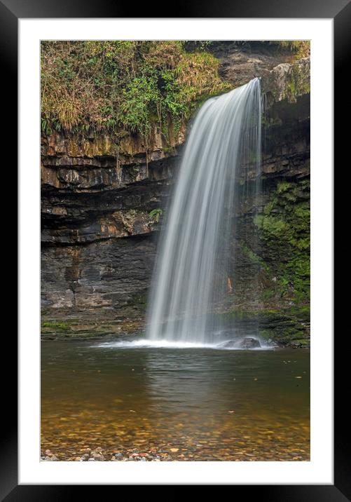 Sgwd Gwladys Waterfall Vale of Neath Framed Mounted Print by Nick Jenkins
