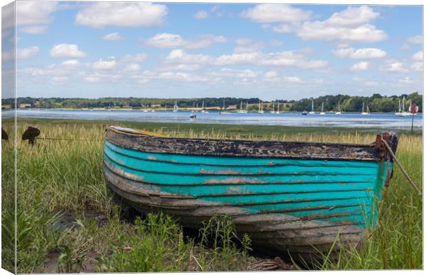 Little blue boat Canvas Print by Kevin Snelling
