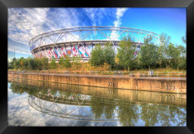 West Ham FC Stadium London Framed Print by David Pyatt