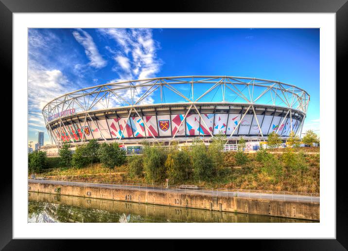 West Ham FC Stadium London Framed Mounted Print by David Pyatt
